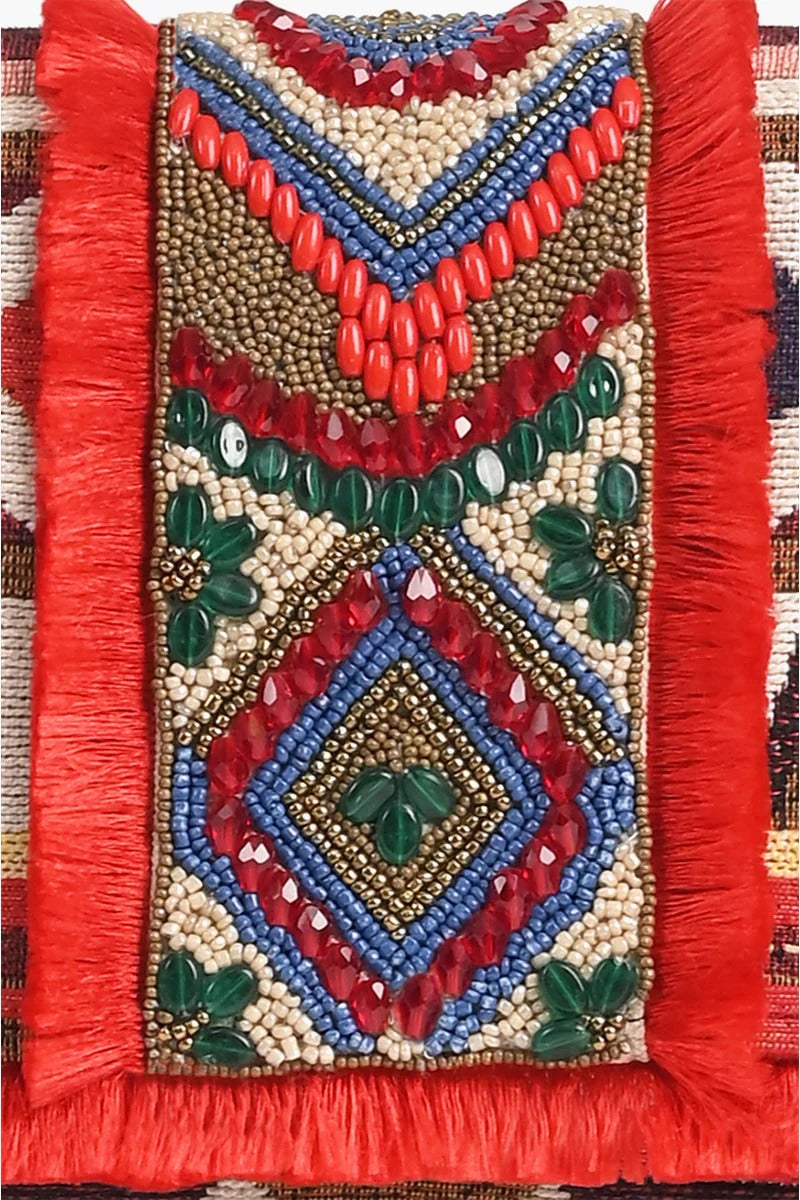 Southwest Sante Fe Beaded Shoulder Bag