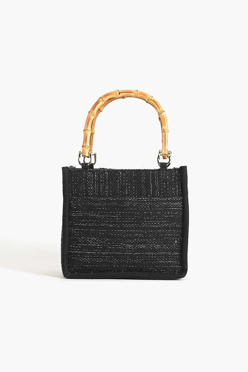 Black Luxe Embellished Mini Bag