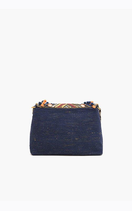 Go Boho Blue Clutch