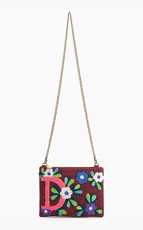 D Floral Crossbody Bag