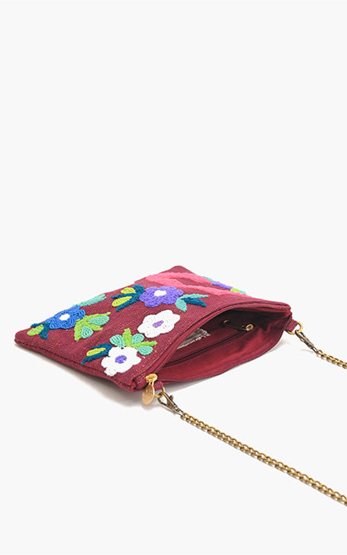 J Floral Crossbody Bag