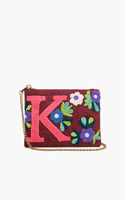 K Floral Crossbody Bag
