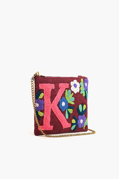 K Floral Crossbody Bag