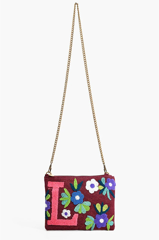 L Floral Crossbody Bag