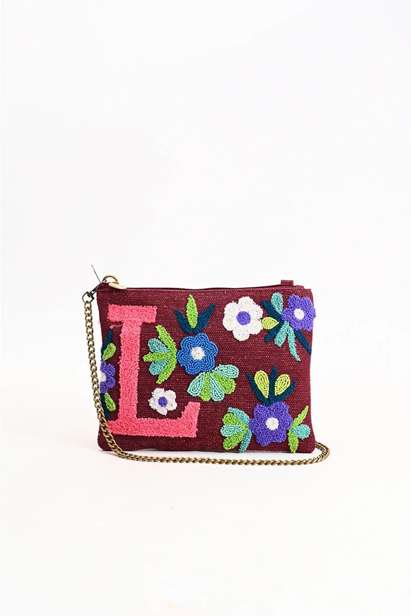 L Floral Crossbody Bag