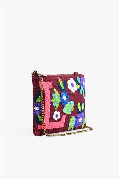 L Floral Crossbody Bag