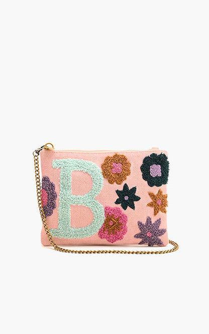 B Floral Crossbody Bag