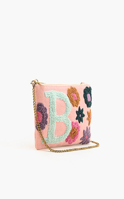 B Floral Crossbody Bag