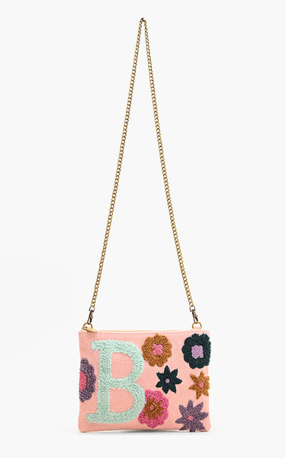 B Floral Crossbody Bag