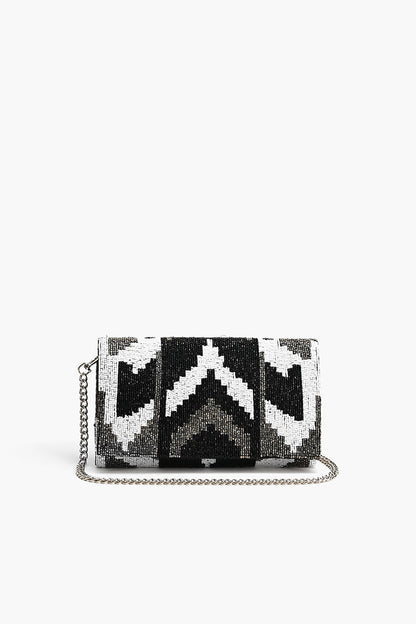 Ikat Noir Elegance Clutch