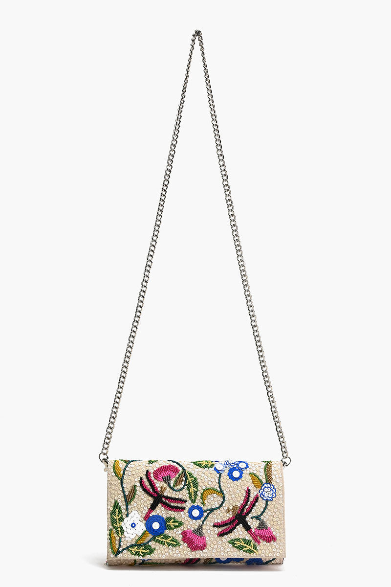 Dragonfly Dreams Kashmiri Flap Clutch