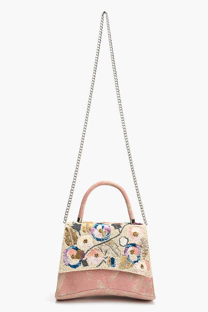 Pansy Chocolate Paradise Top Handle Bag