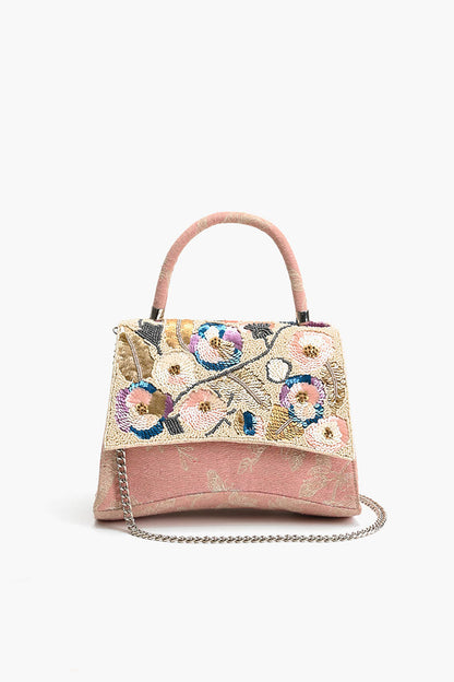 Pansy Chocolate Paradise Top Handle Bag