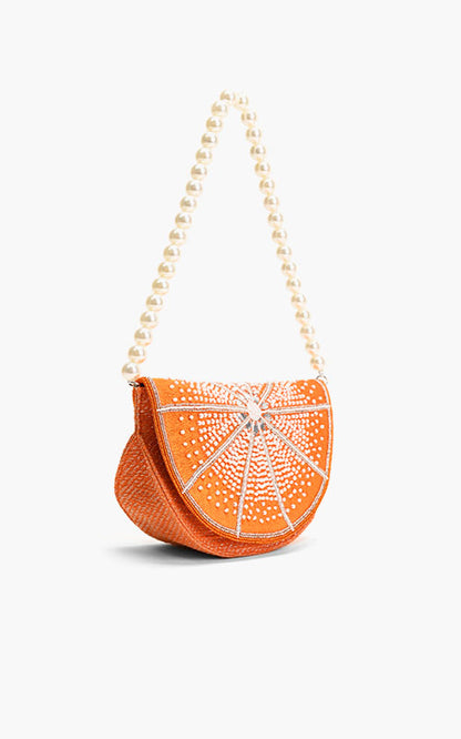 Citrus Couture Embellished Shoulder Bag