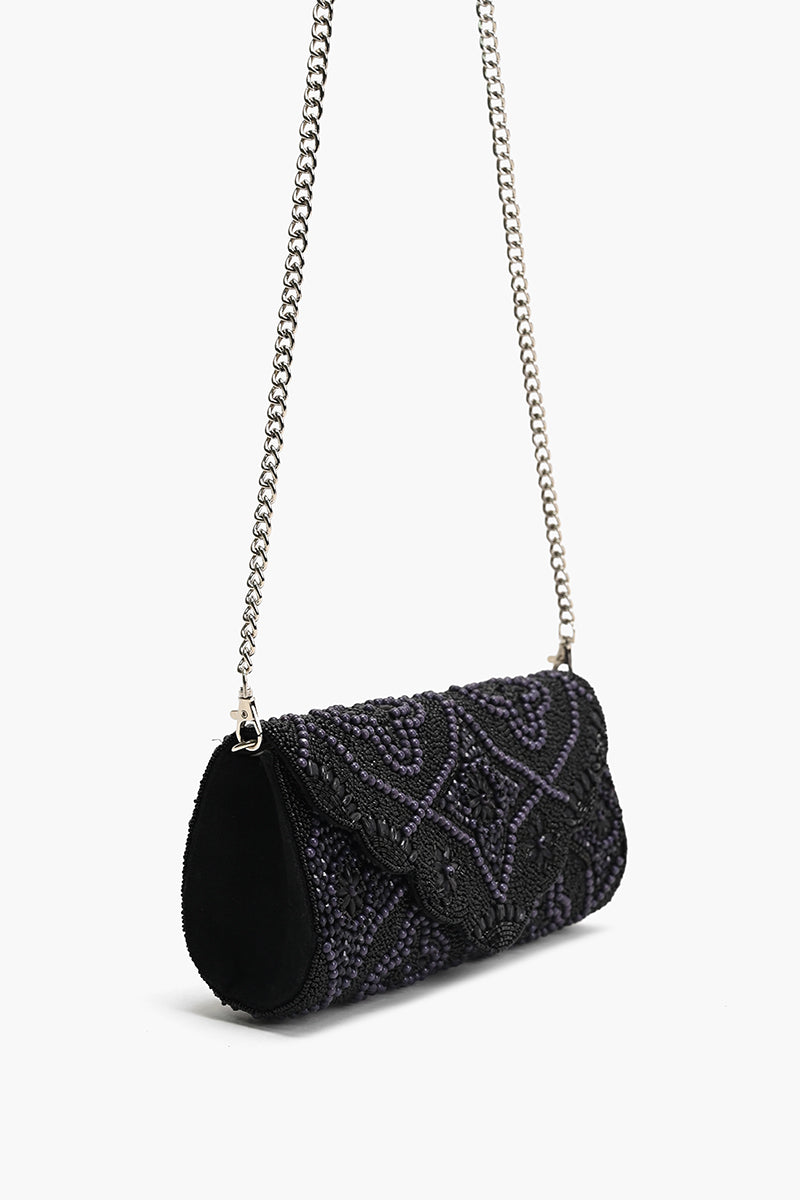 Starlight Embellished Evening Clutch