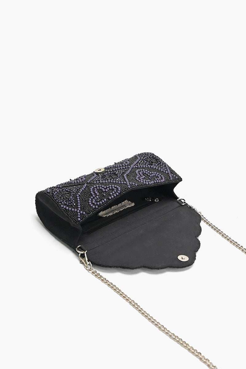 Starlight Embellished Evening Clutch