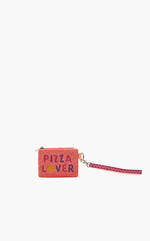 Pizza Lover Embellished Coin Bag