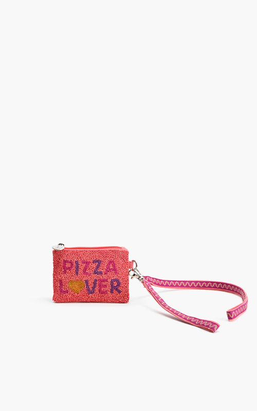 Pizza Lover Embellished Coin Bag