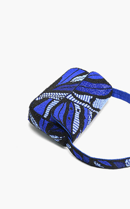 Sapphire Swirl Blue Shoulder Bag