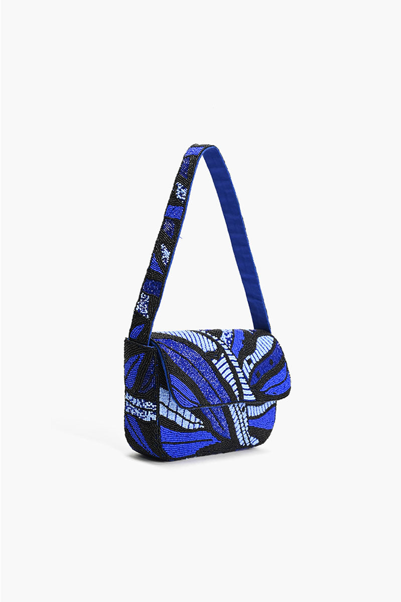 Sapphire Swirl Blue Shoulder Bag