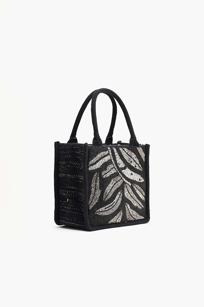 Midnight Silver Swirl Mini Tote