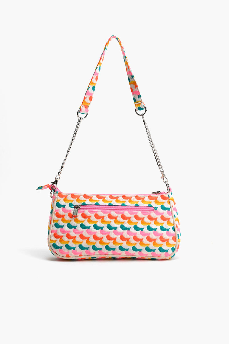 Rainbow Wings Floral Shoulder Bag