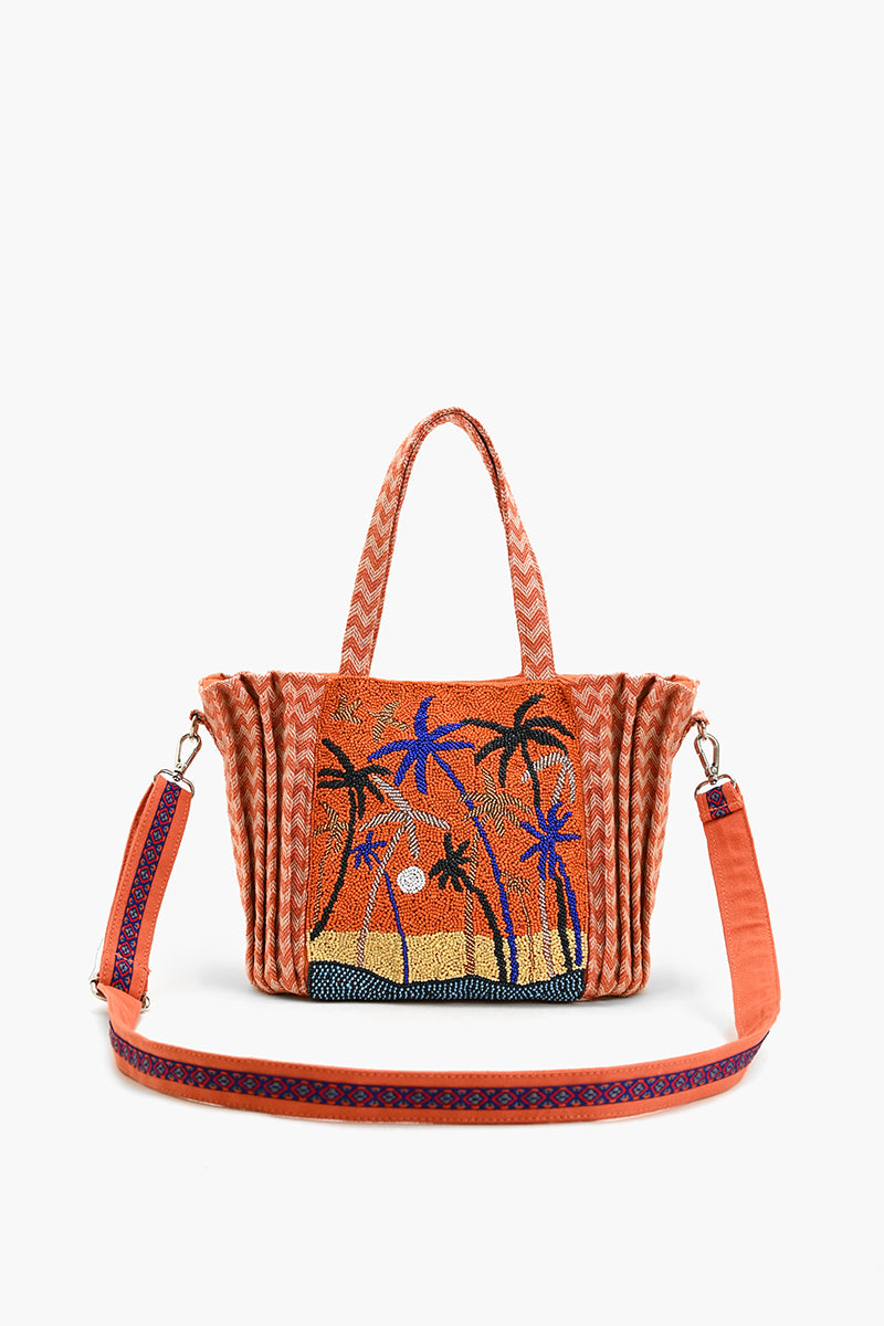 Miami Moonlit Palms Tote