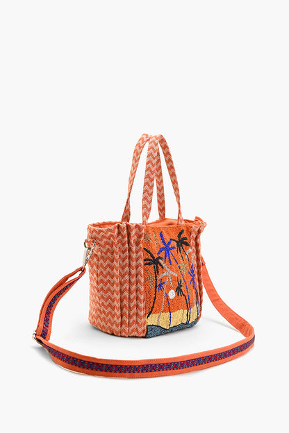 Miami Moonlit Palms Tote