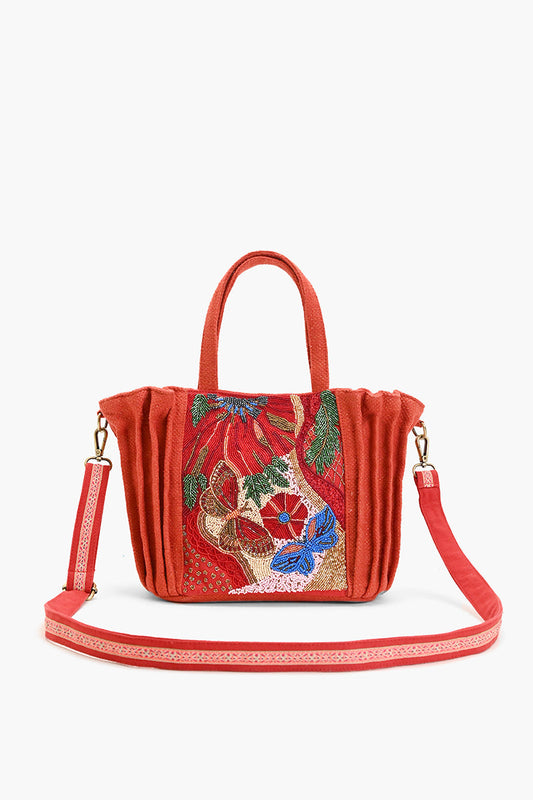 Vermilion Butterfly Bloom Tote