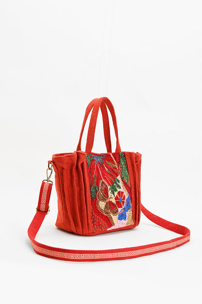 Vermilion Butterfly Bloom Tote