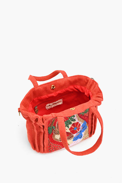 Vermilion Butterfly Bloom Tote