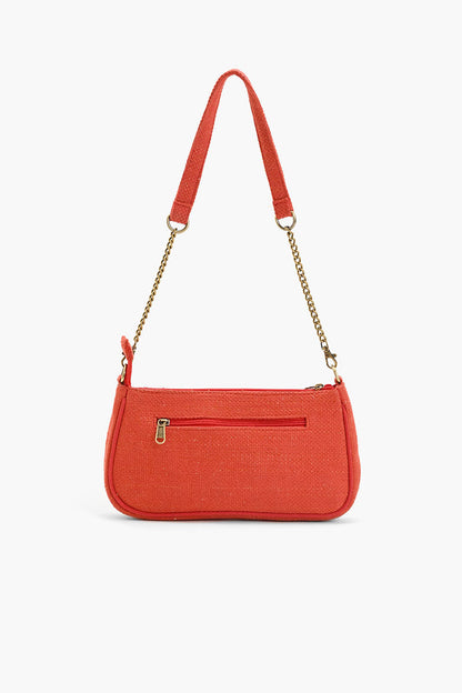 Vermilion Butterfly Bloom Shoulder Bag