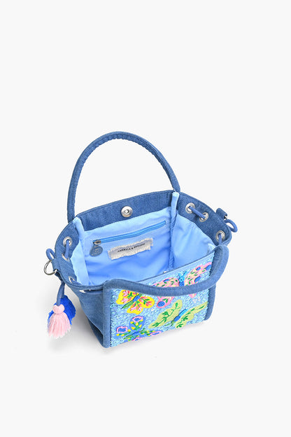 Azure Butterfly Ballet Handheld Bag