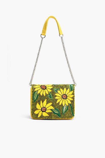 Joyful Blooms Sunflower  Shoulder Bag