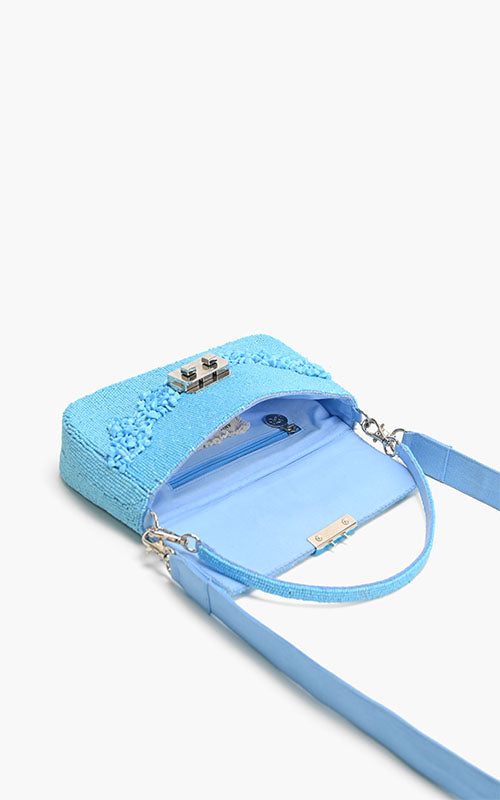 Azure Blue Skyline Shoulder Bag