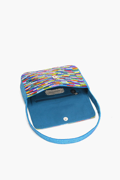 Cobalt Canvas Spectrum Shoulder Bag