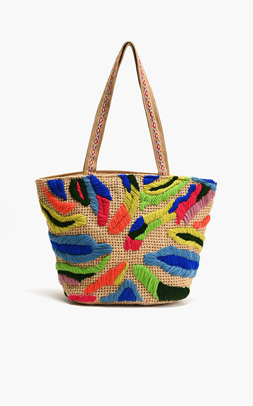 Nomad'S Palette Embroidered Tote