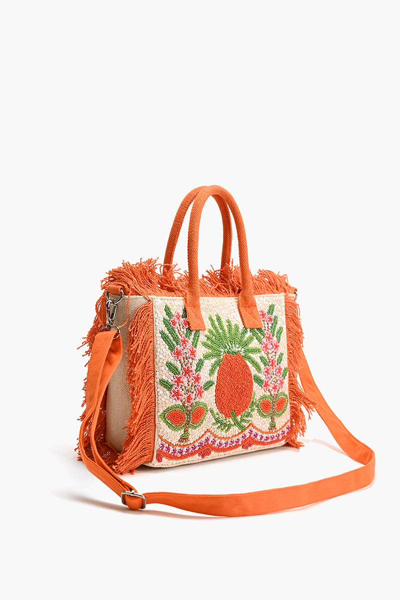 Fringe Fiesta Pineapple Mini Tote