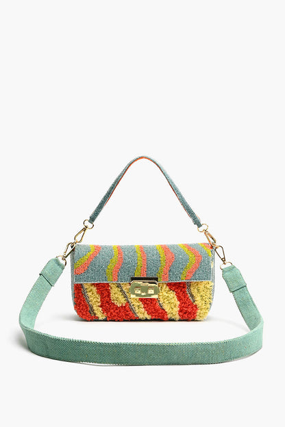 Color Me Crazy Beaded Shoulder Bag