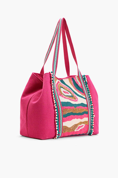 Rock n roll Embellished tote