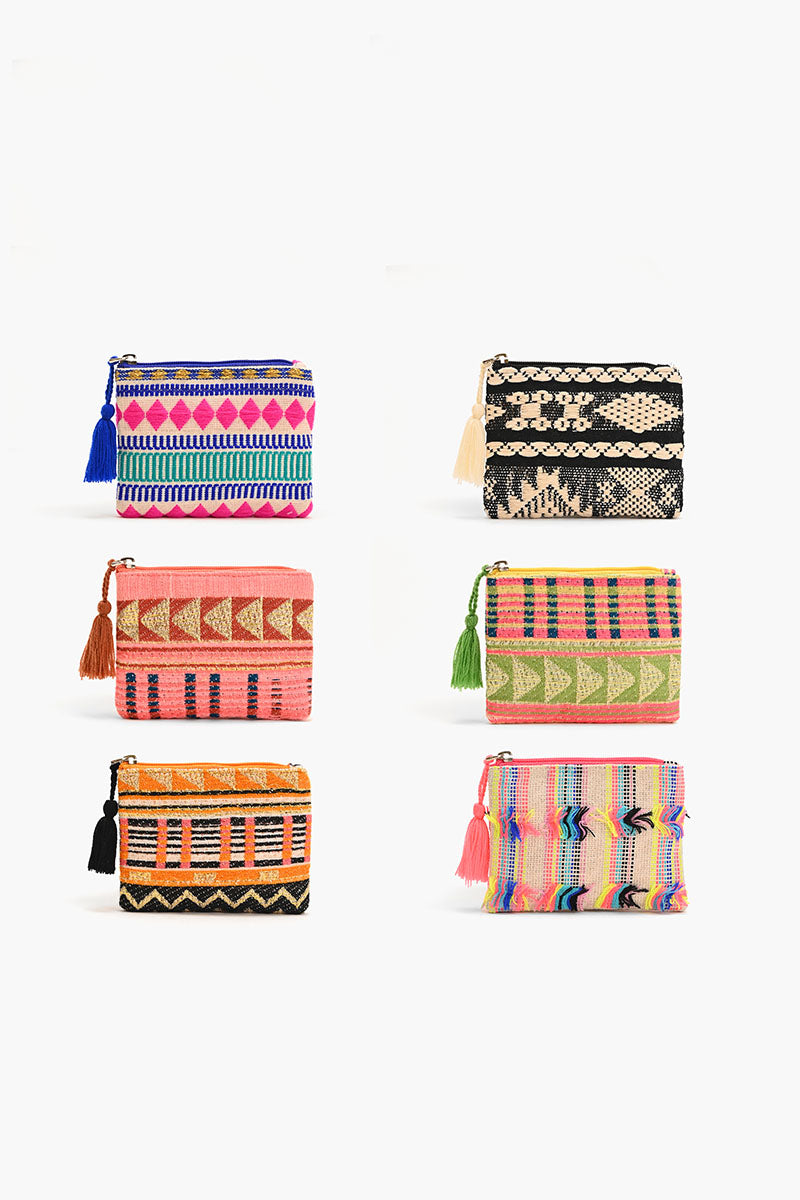 Set of 6 Spring mini Pouches