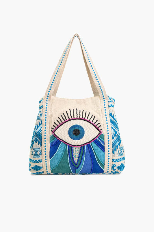 Wanderlust Evil Eye Tote