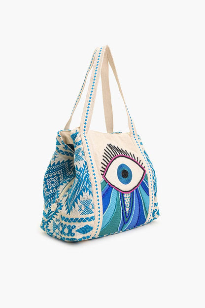 Wanderlust Evil Eye Tote