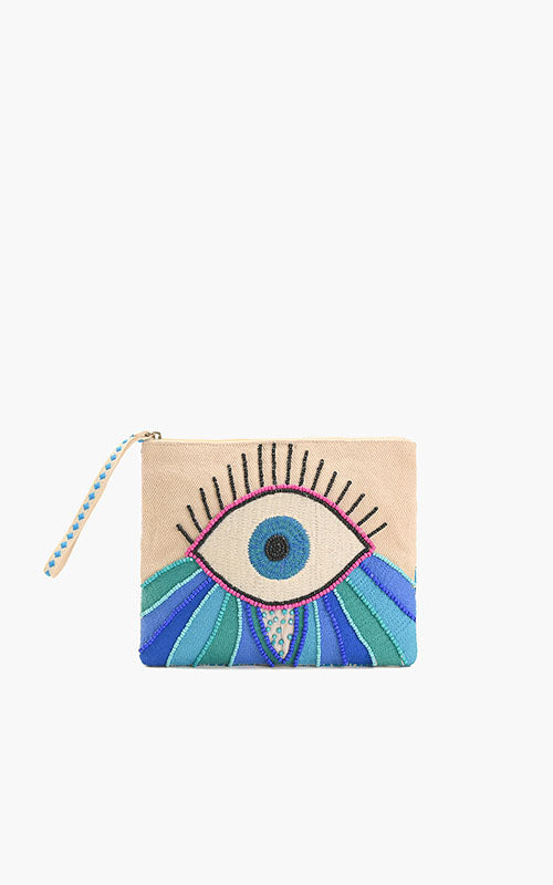 Wanderlust Evil Eye Clutch