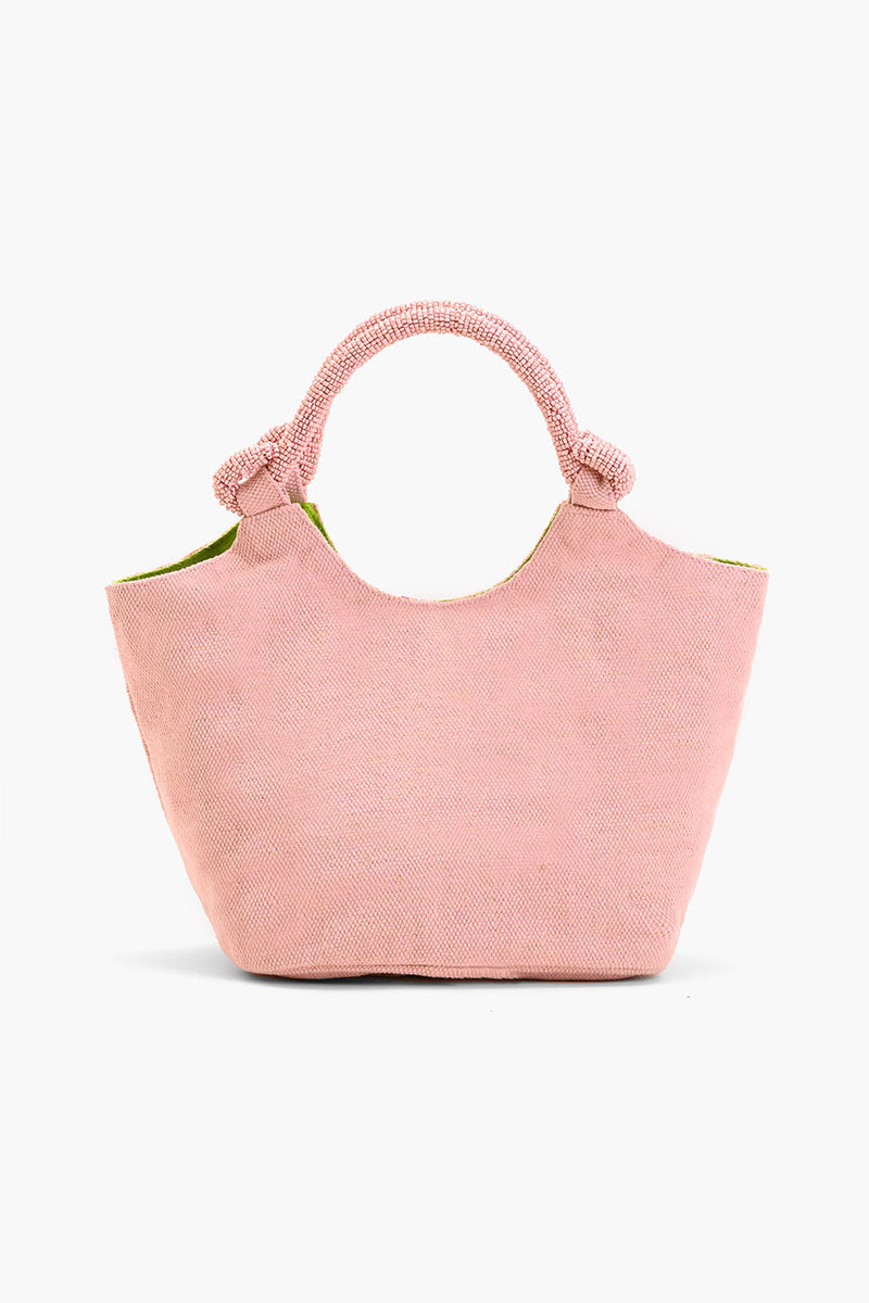 Sweet Pink Floral Handheld Bag