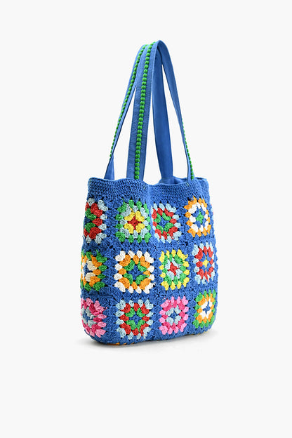 Blue Handmade Crochet Bags - Sustainable Fashion