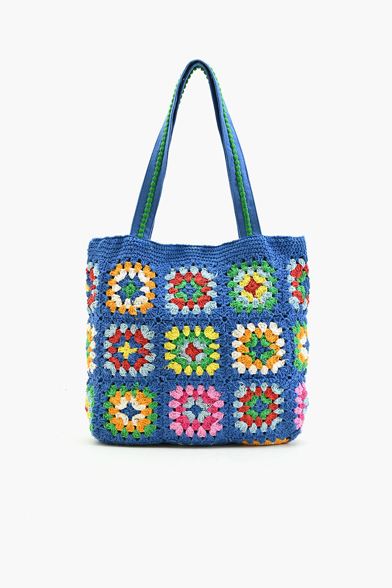 Blue Handmade Crochet Bags - Sustainable Fashion