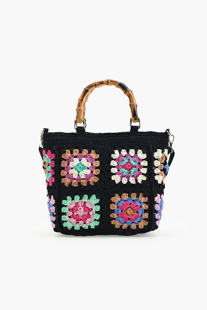 Noir Elegance Crochet Bags - Sustainable Fashion