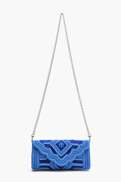 Cobalt Blue Glamour Clutch