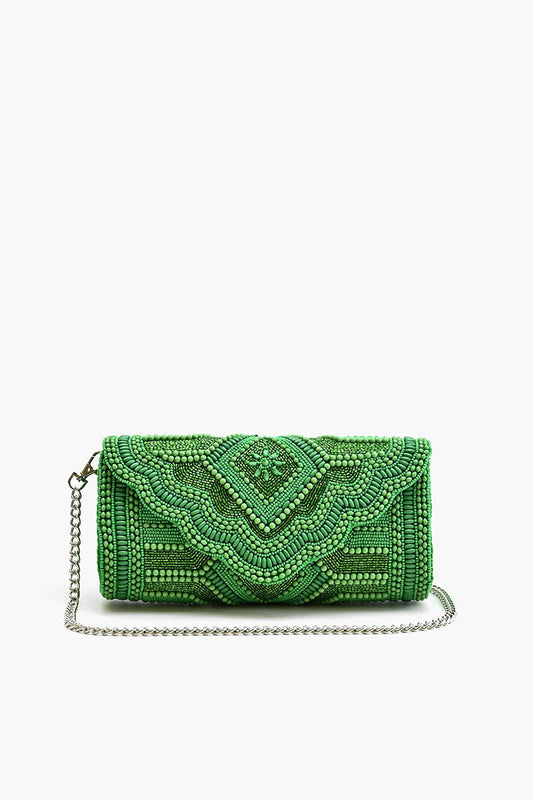 Green Jewel Evening Bag